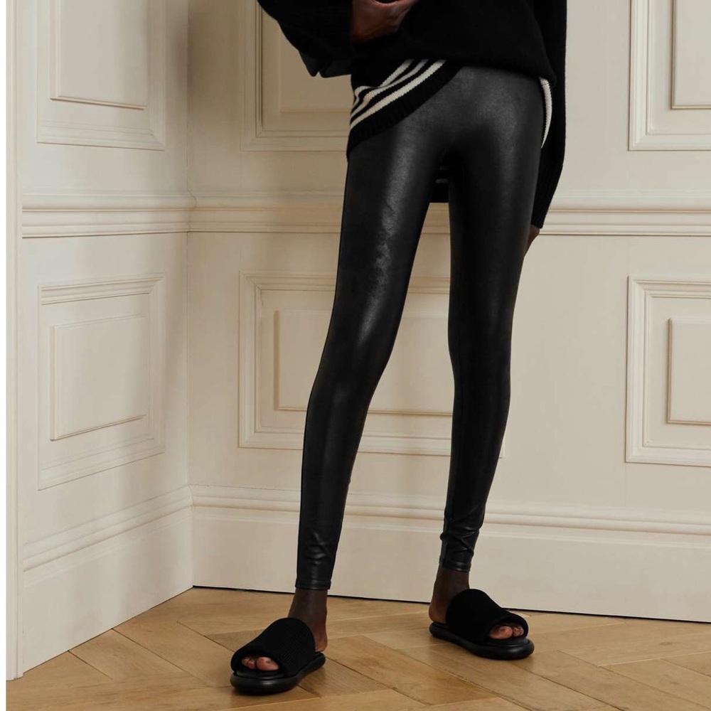 SPANX SPANXshape™ stretch leggings metallic black - Picture 2 of 9